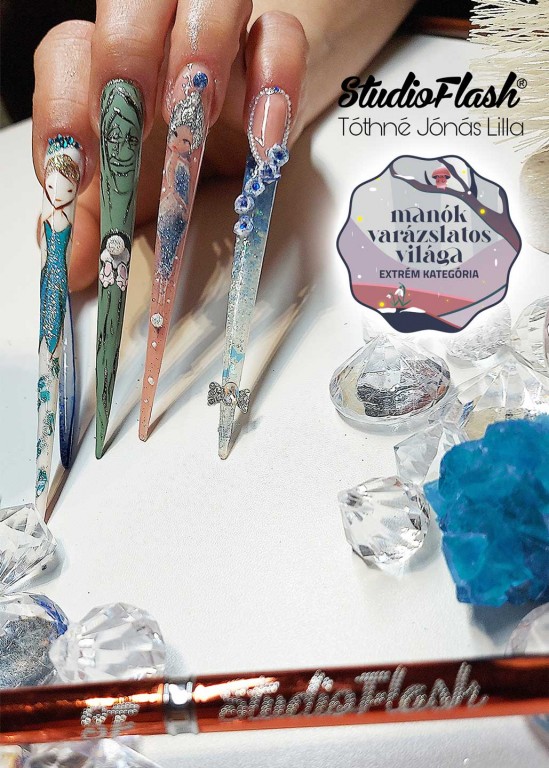 A műköröm építéséhez zselé technikát alkalmaztam