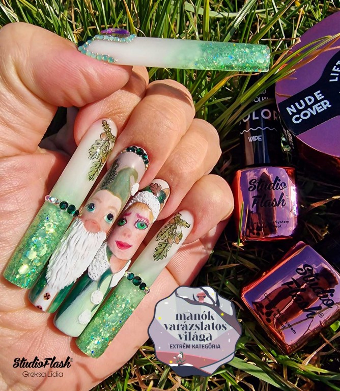 hosszú kocka köröm