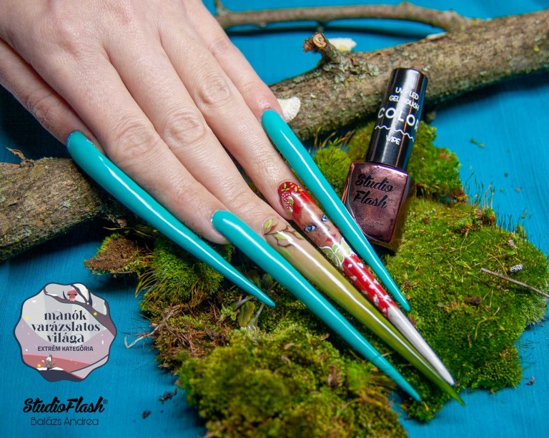 pocelánnal épített köröm