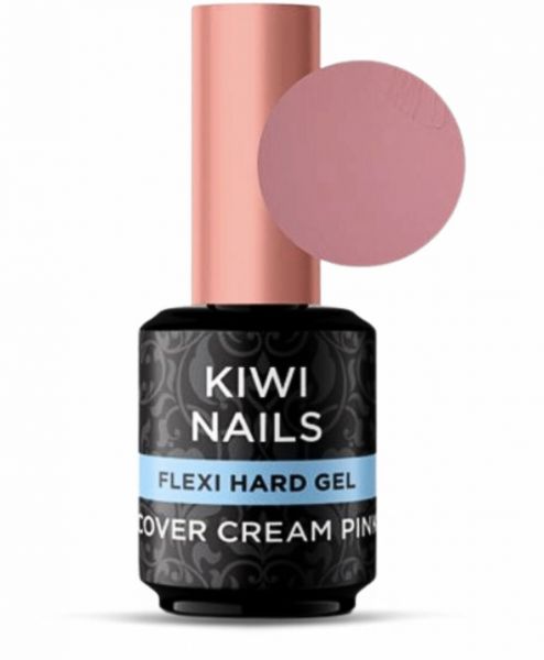 FLEXI HARD GEL 15 ML - COVER CREAM PINK - KIWI NAILS