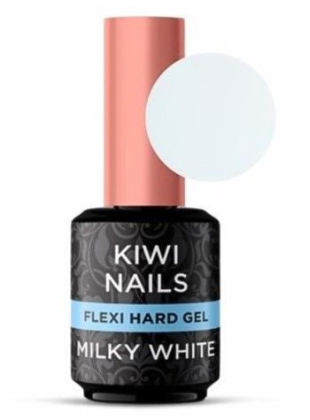 FLEXI HARD GEL 15 ML - MILKY WHITE - KIWI NAILS