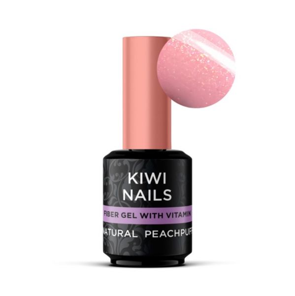 KIWI NAILS - FIBER GEL 15 ML - NATURAL PEACHPUFF