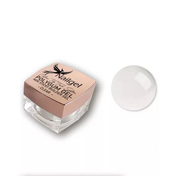 NAILGEL - POLYGUM GEL - CLEAR GYURMAZSELÉ