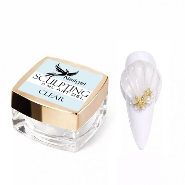 NAILGEL - SCULPTING CLEAR GYURMAZSELÉ - ÁTLÁTSZÓ - 5 ML