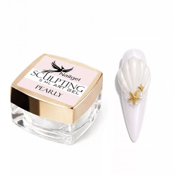NAILGEL - SCULPTING PEARLY WHITE GYURMAZSELÉ - GYÖNGYHÁZ FEHÉR - 5 ML