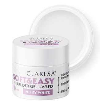 CLARESA SOFT N EASY BUILDER GEL - MILKY WHITE 45G