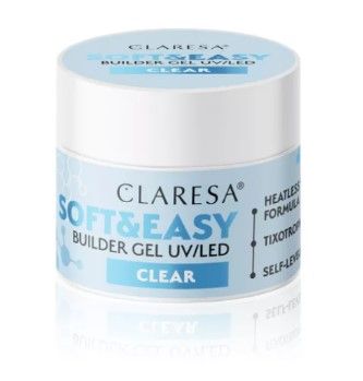 CLARESA SOFT N EASY BUILDER GEL - CLEAR 12G