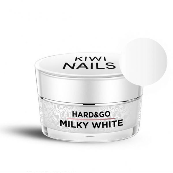 KIWI NAILS - HARD &AMP;AMP; GO BUILDER GEL - 12G - MILKY WHITE