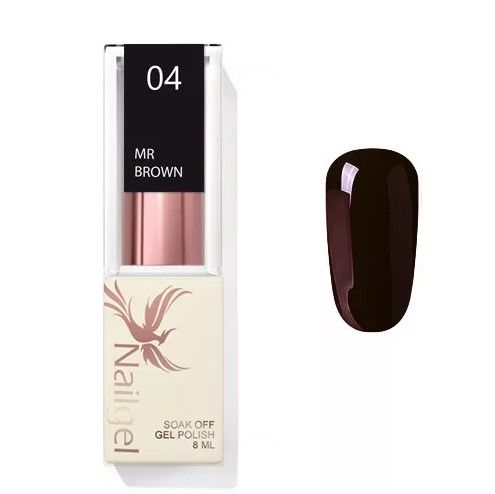 NAILGEL - MR BROWN 04 KÁVÉBARNA - 8ML - GÉL LAKK