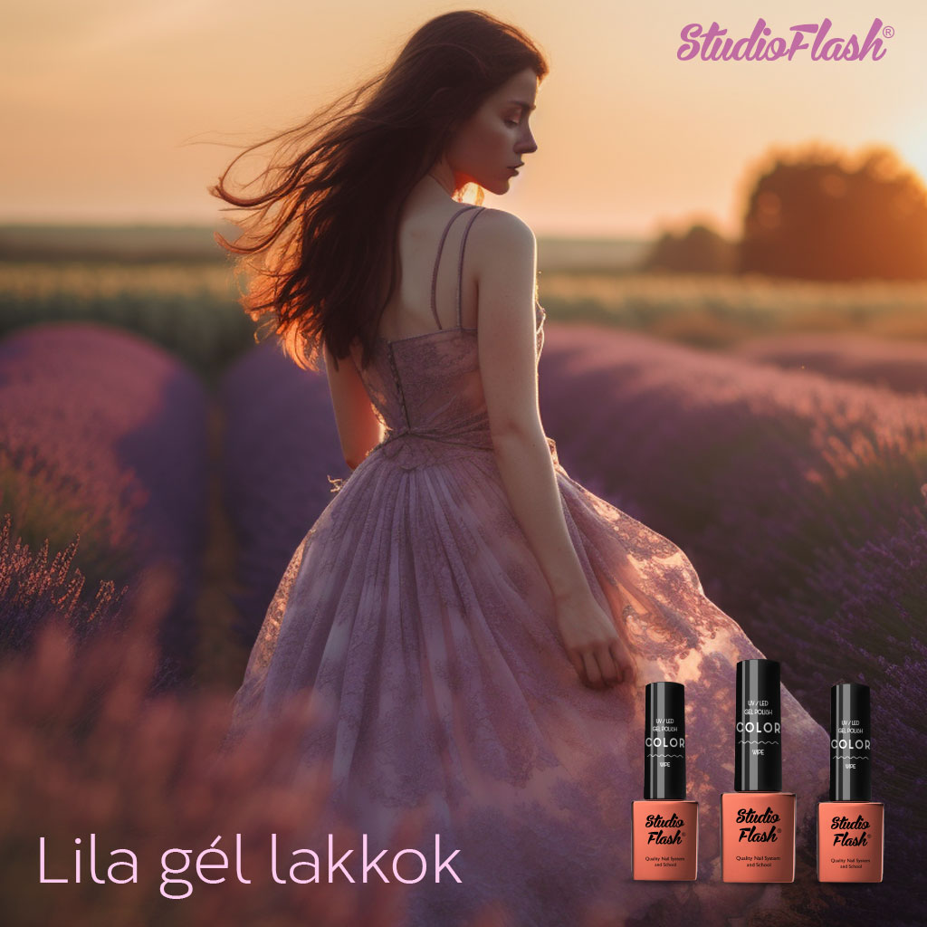 Lila gél lakk