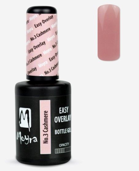 Easy overlay ecsetes építő zselé No.3 Cashmere - Moyra
