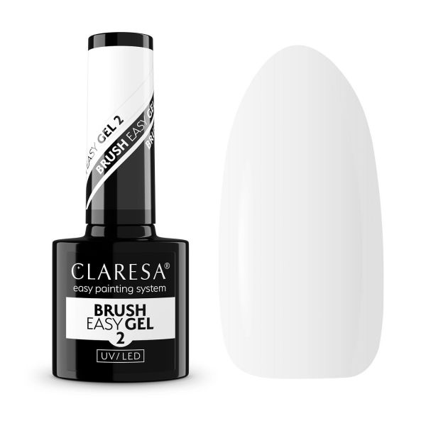 Claresa BRUSH EASY GEL (Gel in a Bottle) No. 02 - Milky White - 5g