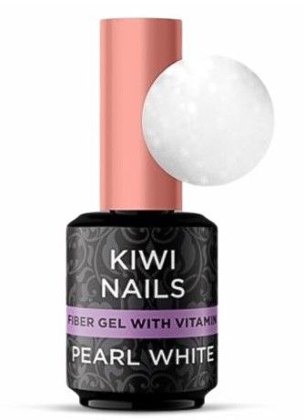 Fiber gel 15 ml - Pearl white - Kiwi Nails