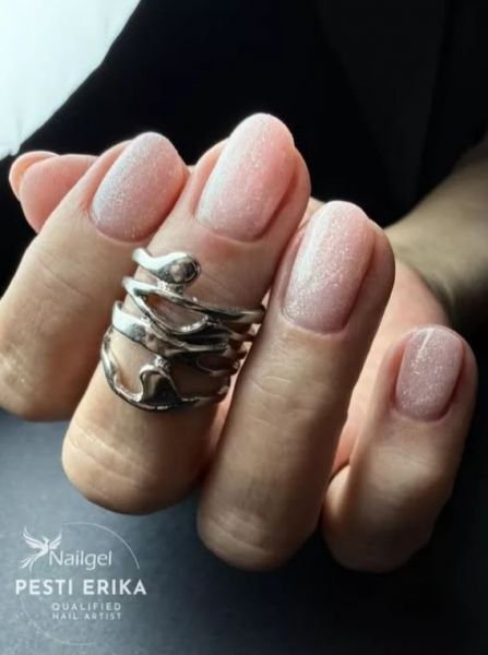 Nailgel - Pixie Base 03 Compact Base 15ml - Cover pink csillámos base gel