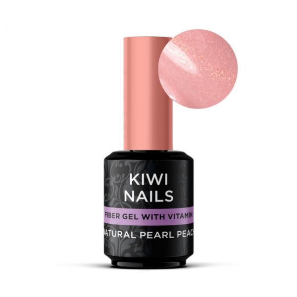 Fiber gel 15 ml - Natural Pearl Peach - Kiwi Nails