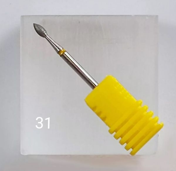Nailgel - Csiszolófej száraz manikűrhöz - rizsszem - extra finom (sárga)