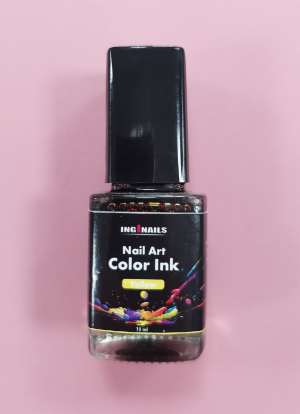 Nail art color ink - Yellow - 12ml