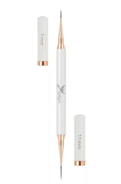 Nailgel - dual pro 7mm-11mm liner ecset kétvégű, precíz vonalakhoz
