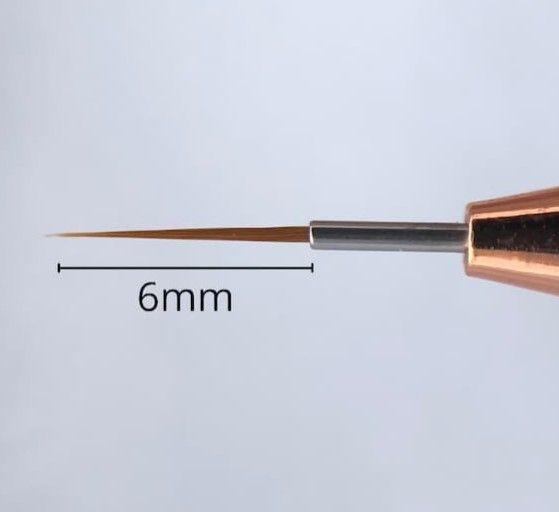 Timár Virág - 6mm liner – Prémium minőségű szintetikus szőrű díszítő ecset