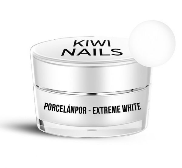 Porcelánpor - Extreme white 10g - Kiwi Nails Porcelánpor - Extreme white 10g - Kiwi Nails