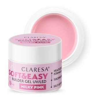 Claresa SOFT n EASY Builder Gel - MILKY PINK 12g