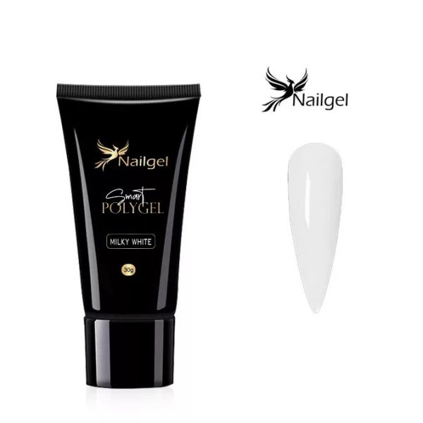Nailgel - Smart polygel Milky White - 30g - Tejfehér polygel