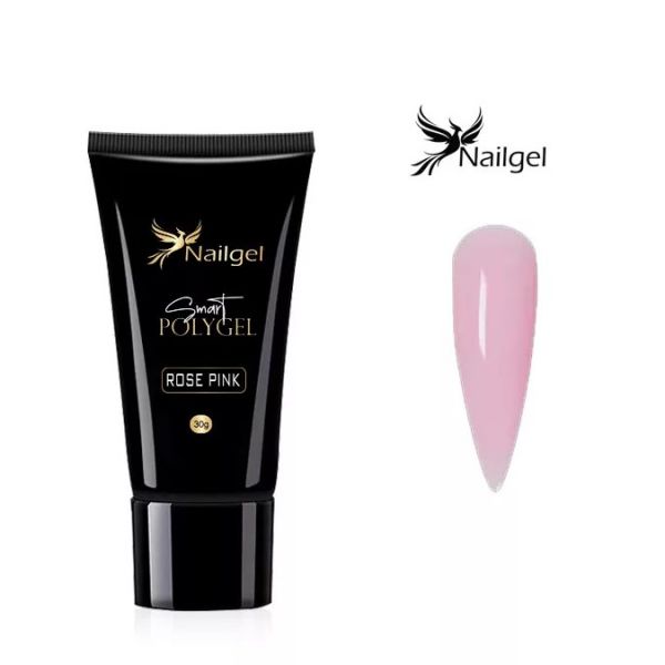Nailgel - Smart polygel Rose pink - 30g - Rózsaszín polygel
