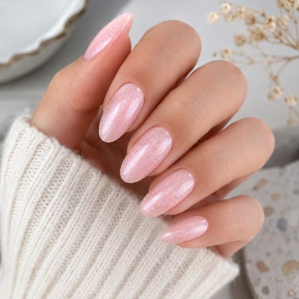 Kiwi Nails - Easy & Go Builder Gel - Royal pink, csillámos zselé körömfotó