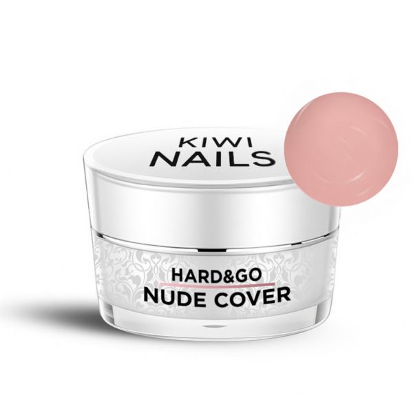 Kiwi Nails - Hard & Go Builder Gel - 12g - Nude Cover - HEMA-mentes Építőzselé