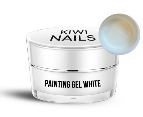 Painting gel - fehér festőzselé 5g - Kiwi Nails