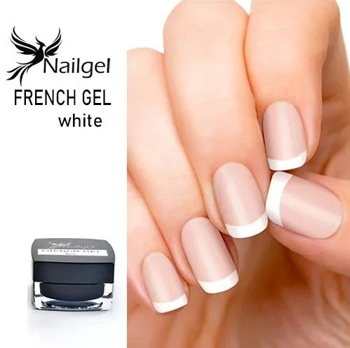 Nailgel - French gel white - 5ml -  fehér festőzselé