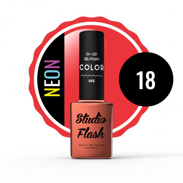 UV/LED Géllakk Color 18 - Eperpiros Álom - 12 ml - StudioFlash
