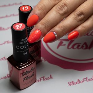 UV/LED Géllakk Color 27 - NeonPiros Málna - 12 ml - StudioFlash