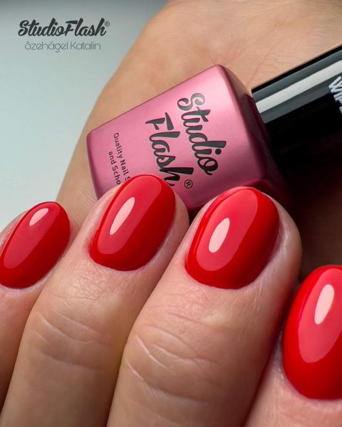 UV/LED Géllakk Color 63 - Rózsavér Piros - 12 ml - StudioFlash