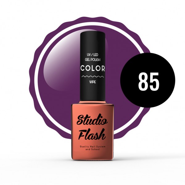 UV/LED Géllakk Color 85 - Sötétlila Felség - 12 ml - StudioFlash