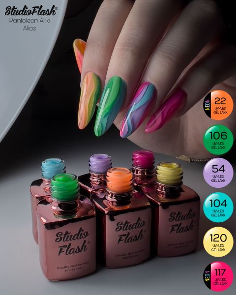 UV/LED Géllakk Color 22 - Neon Naplemente - 5 ml - StudioFlash UV/LED Géllakk Color 22 - Neon Naplemente - 5 ml - StudioFlash