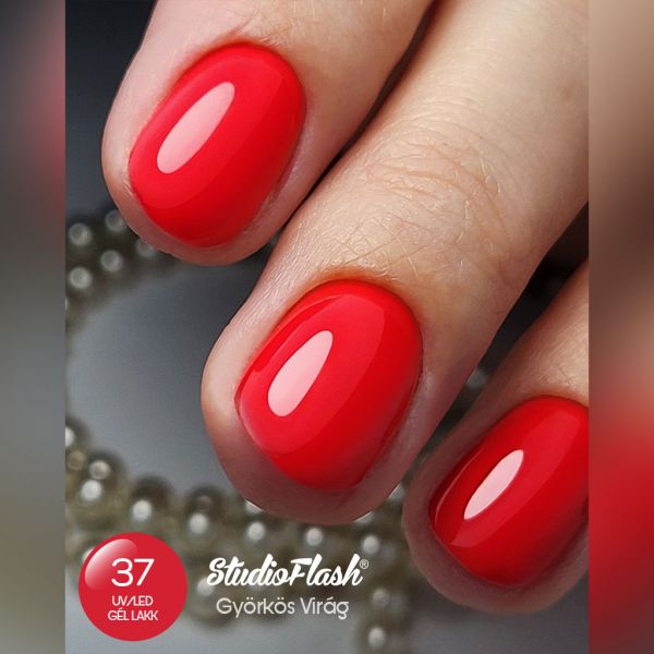 piros árnyalatú gél lakk