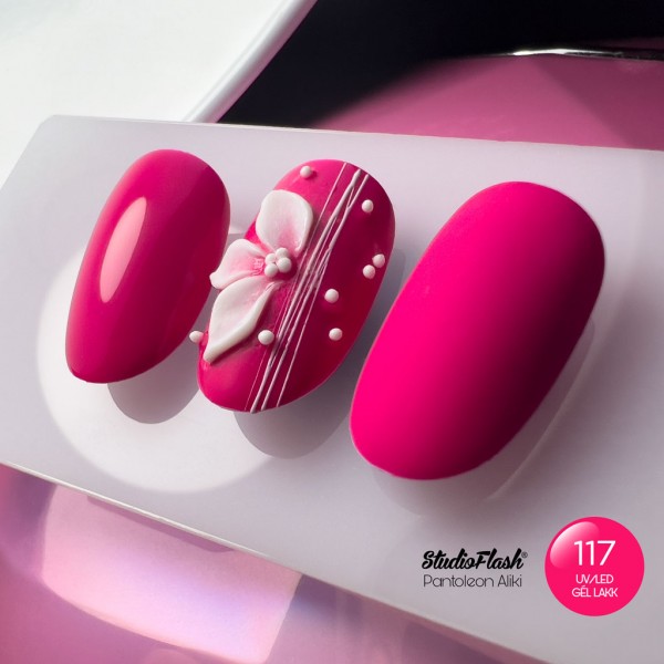 UV/LED Géllakk Color 117 - Neonpink Pompa - 5 ml - StudioFlash