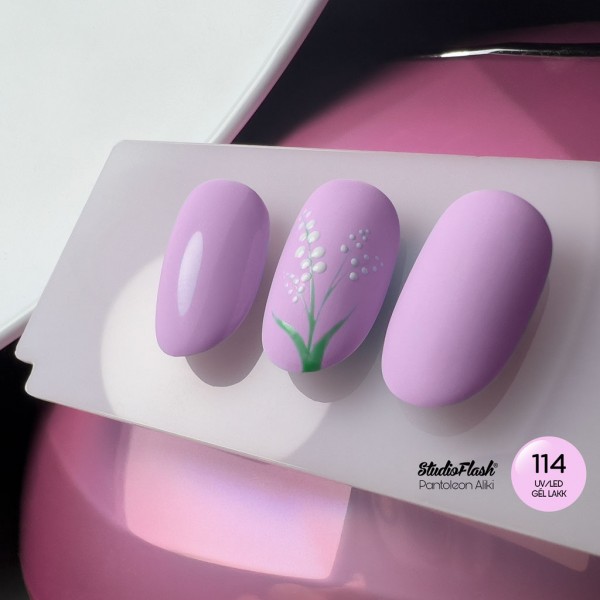 UV/LED Géllakk Color 114 - Holdfénylila - 12 ml - StudioFlash