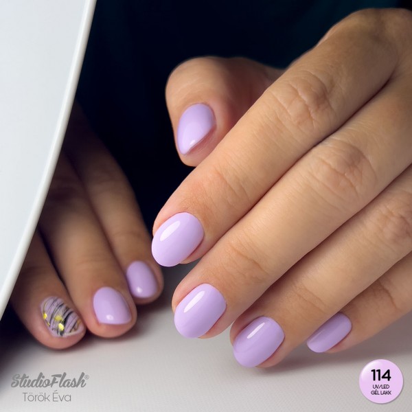 UV/LED Géllakk Color 114 - Holdfénylila - 12 ml - StudioFlash