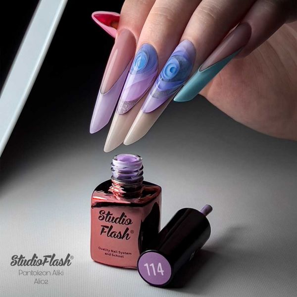 Pasztell lila gél lakk szín