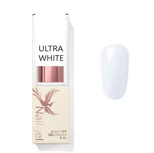 Nailgel - Ultra White - 8ml - gél lakk - Intenzív fehér