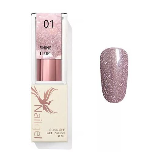 Nailgel - Shine it UP! 001 - 8ml - reflektív gél lakk