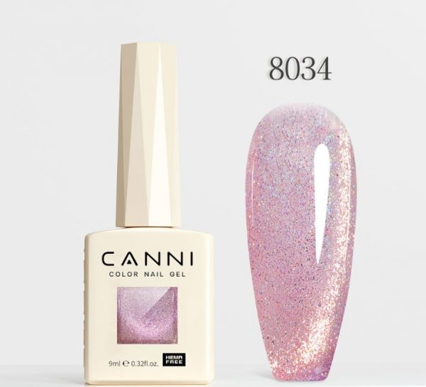 UV/LED Cat Eye Géllakk Color 8034 - 9 ml - Canni